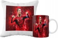 ZESTAW KUBEK I PODUSZKA CRISTIANO RONALDO POMYSŁ NA PREZENT SUPER WZORY