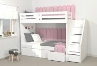 Двухъярусная кровать со ступенями и ящиками Double