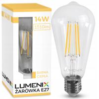 Żarówka E27 LED FILAMENT Edison OZDOBNA ŁZA 14W 1510lm CIEPŁA