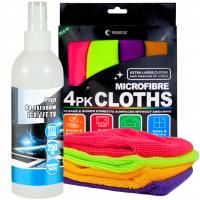 ЖИДКОЕ ОЧИЩАЮЩЕЕ СРЕДСТВО ДЛЯ ЖК-ЭКРАНА 250 МЛ НАБОР САЛФЕТОК ИЗ МИКРОФИБРЫ