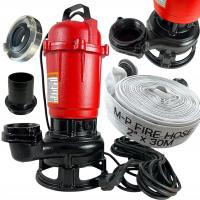 POMPA DO WODY BRUDNEJ CZYSTEJ SZAMBA Z ROZDRABNIACZEM ŻELIWNA 3300W WĄŻ 30M