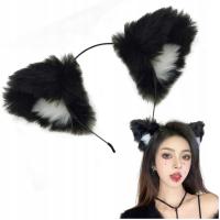 USZY KOTA OPASKA NA GŁOWĘ DO WŁOSÓW NA HALLOWEEN PRZEBRANIE COSPLAY ANIME