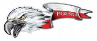 Автомобильная наклейка Орел Польша Орел голова флаг авто татуировка