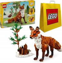 Lego Creator 31154. 3w1 Leśne zwierzęta: Czerwony lis + Duża Torba Lego