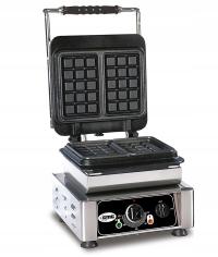 Вафельница со сменными пластинами чугунная одиночная GMG 2200W клетчатые вафли
