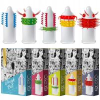 Набор из 5 шт. ПРЕЗЕРВАТИВ ЭКЗО-ИНТЕНСИВНАЯ СТИМУЛЯЦИЯ, ШИПЫ, УСЫ