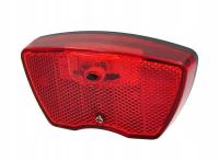 Lampka Rowerowa Tylna LED na Rower - 3 Diod Wodoszczelna Bagażnikowa