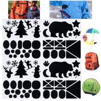 ZESTAW NAPRAWCZY ŁATKI DO KURTEK PUCHOWYCH ZIMOWEYCH 8 ARKUSZY CZARNE