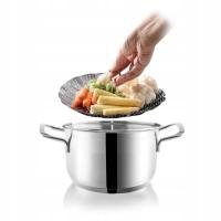 SITKO DO GOTOWANIA NA PARZE WKŁAD KOSZYK STALOWY DO PAROWANIA DO GARNKA