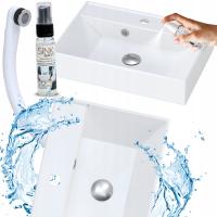 UMYWALKA naszafkowa ŚCIENNA 50 naścienna PROSTOKĄTNA BIAŁA KONGLOMERATOWA