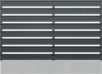 Пролет ограждения 8шт, панельный, горизонтальный 200x160, Антрацит