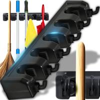 UCHWYT WIESZAK NA MIOTŁY MOP GRABIE NARZĘDZIA OGRODOWE 5 MIEJSC ŚCIENNY