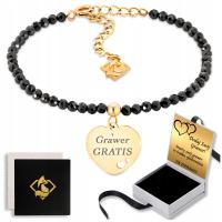 Bransoletka Damska z Grawerem GRATIS z Kamieni Naturalnych Prezent dla