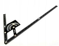 KĄTOWNIK NASTAWNY Z KĄTOMIERZEM ALUMINIOWY REGULOWANY 180° 230 x 500 mm