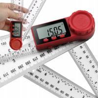 Cyfrowy Kątomierz Elektroniczny z Linijką Z EKRANEM LCD 200mm PODŚWIETLANY