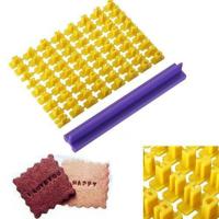 Stempel wykrawacz do ciastek ALFABET i CYFRY