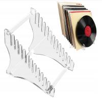 Stojak na winyle akrylowa szafka organizer półka na płyty