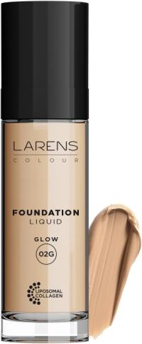 LARENS Colour Foundation Liquid Glow 02G medium podkład pielęgnacyjny 30 ml