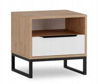 Тумбочка 45 x 40 x45 см hikora / белая матовая система LANDRO