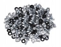 Śruby montażowe Euro-Box 4/EB/621-2-61116/TYS 1000 szt. z nakładkami i podkładkami srebrne