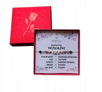 Bransoletka przyjaźni i szczęścia kamienie naturalne talizman na prezent