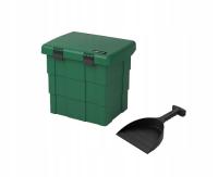 Контейнер коробка зеленый песок дорожная соль DAKEN PitBox шпатель