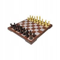 2в1 магнитные шахматы деревянные шашки