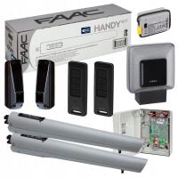 FAAC Handy + Lampa XLED + Pilot XT4FDS 2szt. Napęd do bramy dwuskrzydłowej