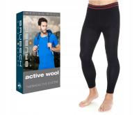 Legginsy Brubeck active wool czarny