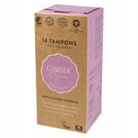 GINGER ORGANIC TAMPONY Z APLIKATOREM 14 SZT ROZM. NORMAL ORGANICZNA BAWEŁNA