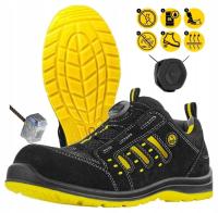 SANDAŁY ROBOCZE buty męskie BOA LEKKIE S1P ESD SRA SKÓRA LETNIE oddychające