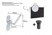 Zawieszki narzędziowe, haki do tablic narzędziowych - hak fajka 70mm