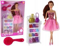 Lalka Lucy sukienka różowa + akcesoria XXL