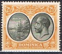 Kol.bryt. DOMINICA 1923, SG 77*, 4,25 GBP