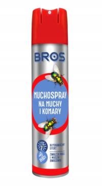 BROS Muchospray 400ml Spray na muchy komary osy mole muszki muchozol