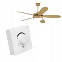 Regulator obrotów wentylatora natynkowy Typ 86 z wyłącznikiem 230V 10A 60Hz