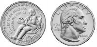 25 центов (2025) женщины США-Стейси парк Милберн Филадельфийский Монетный Двор