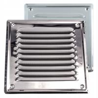 Kratka Wentylacyjna Przykręcana Metalowa Kominowa Nierdzewna 14x14cm