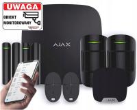 Bezprzewodowy Zestaw alarmowy AJAX Centrala HUB 2x Czujka PIR 2x kontaktron