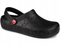 Lekkie damskie klapki chodaki BIG STAR ogrodowe plażowe piankowe czarne