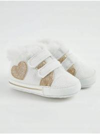 GEORGE ocieplane buciki niemowlęce z futerkiem 9-12 m. 12 cm