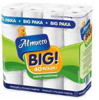 Туалетная бумага 3 слоя белый Almusso большой 40 рулонов