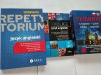 ZESTAW ANGIELSKI LICEUM 2024 Słownik Repetytorium Tablice x3