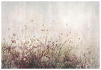 Fototapeta Mural Loft Łąka Trawy Pampas Abstrakcja Beton Boho 416x290