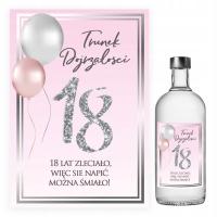 Наклейки для бутылок на 18-й день рождения с плавным блеском-10 штук NAK_63