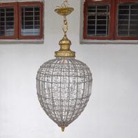 ИТАЛЬЯНСКАЯ ХРУСТАЛЬНАЯ ЛАМПА . ПОЛНОСТЬЮ РУЧНОЙ РАБОТЫ. АНТИЧНОСТЬ . Уникальность !