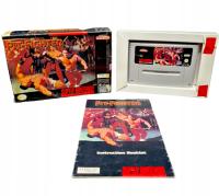 Gra retro Pit-Fighter Super Nintendo SNES Pit fighter bijatyka komplet BOX