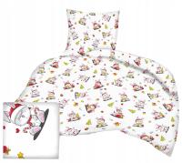 Pościel bawełniana 160x120 50x70 dziecięca świąteczna 228Sbi
