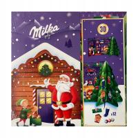 Kalendarz adwentowy Milka choinka 3D 163g