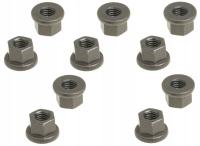 Шестигранная гайка с высоким фланцем, фланцевая гайка M10 / 10 шт.